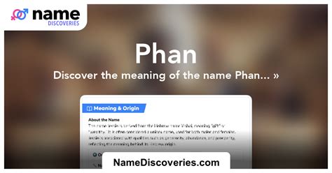 phandom|phan name meaning.